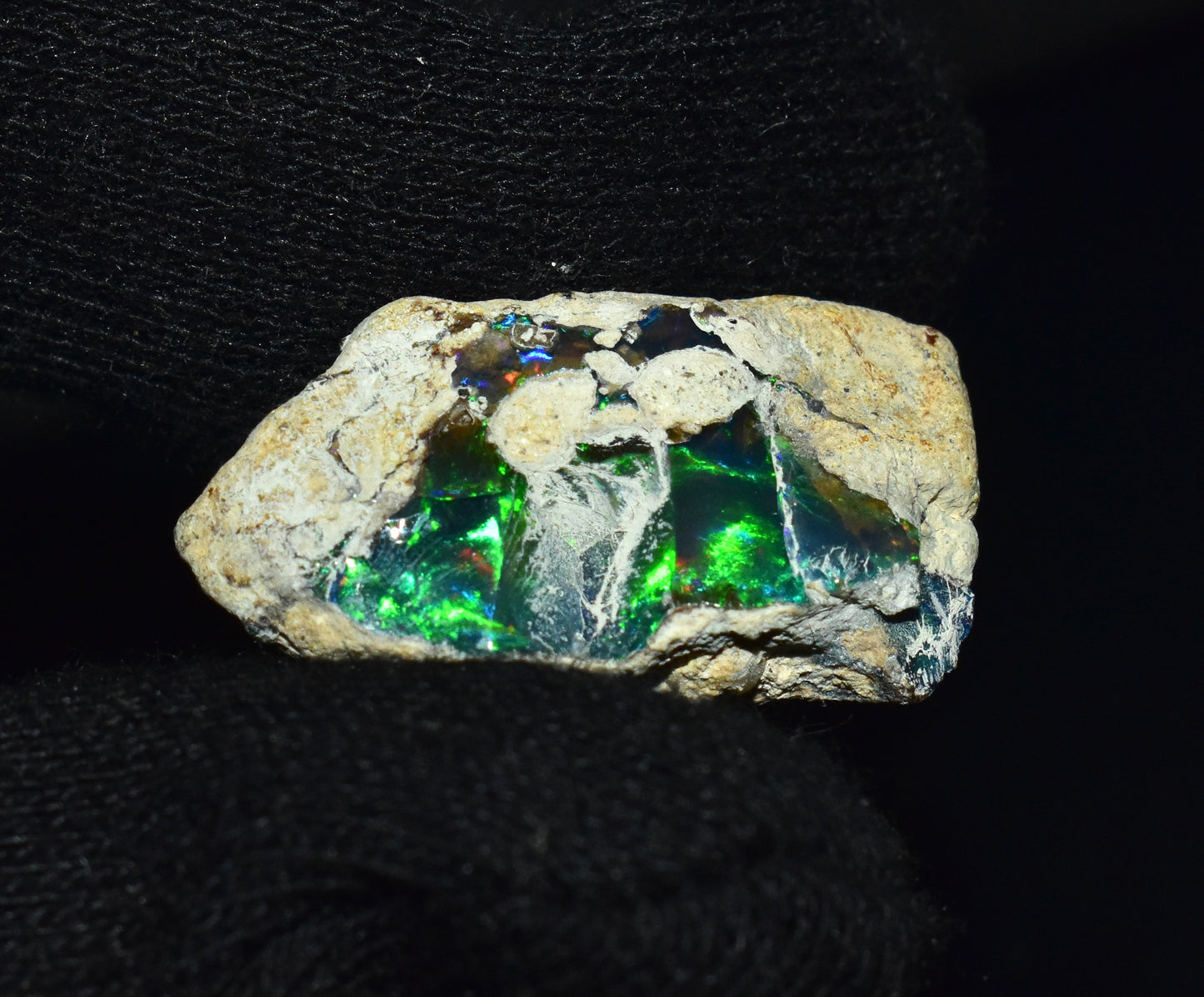Black Opal 16.05 Carats | Natural Black Ethiopian Opal Rough - Ready for Cutting & Jewelry!