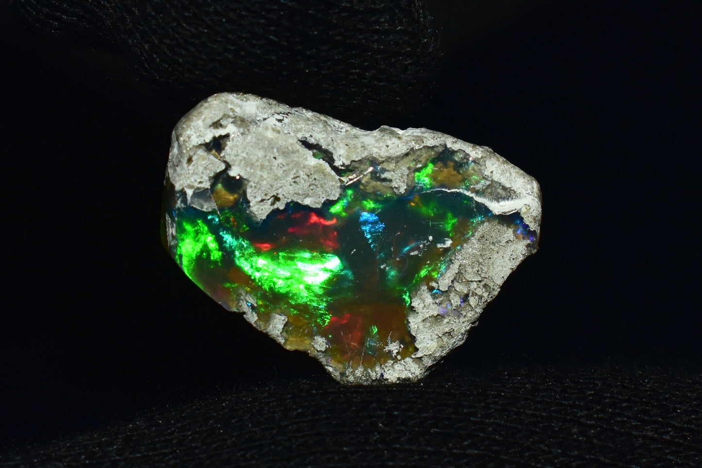 Black Opal 12.30 Carats | Natural Black Ethiopian Opal Rough - Ready for Cutting & Jewelry!