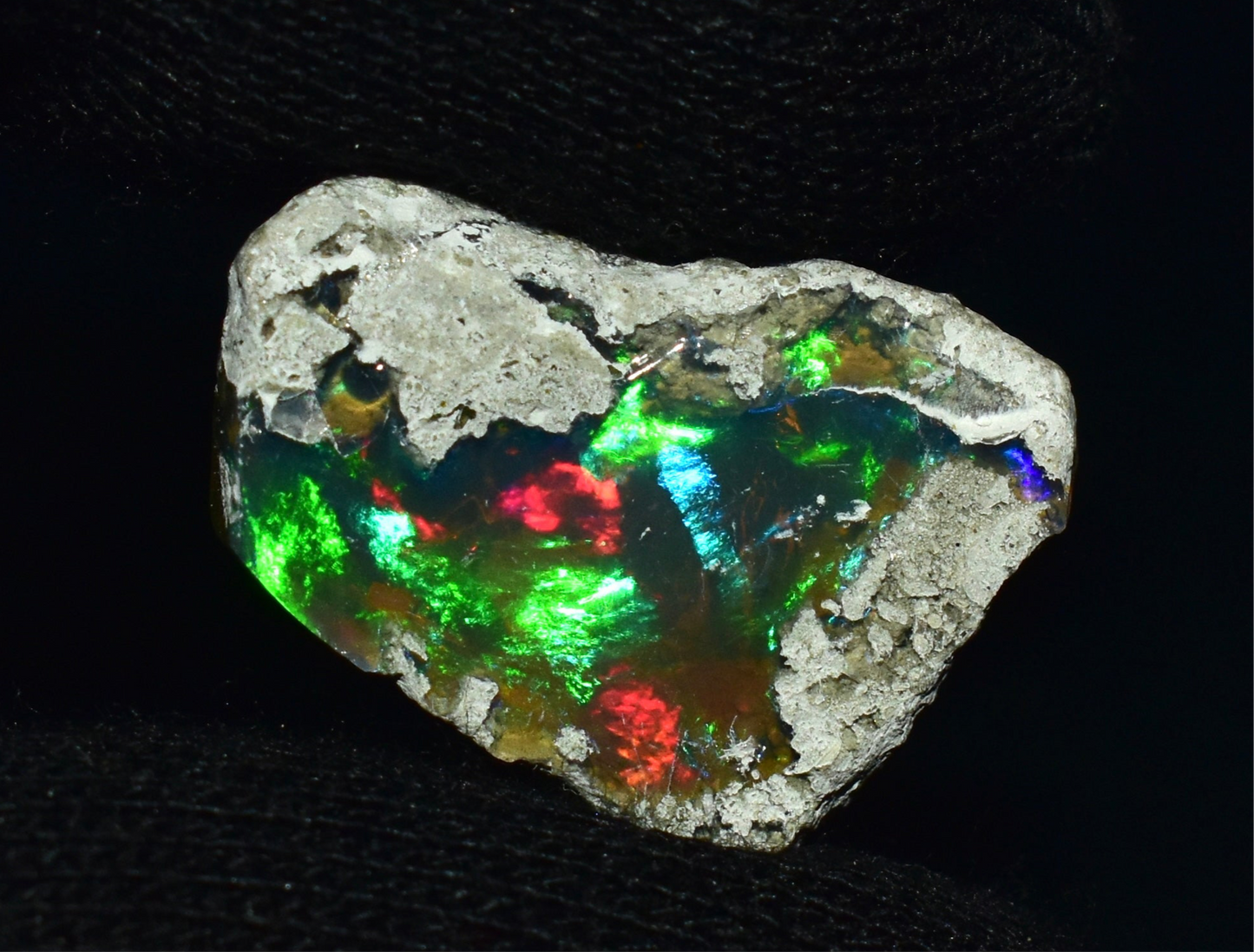 Black Opal 12.30 Carats | Natural Black Ethiopian Opal Rough - Ready for Cutting & Jewelry!