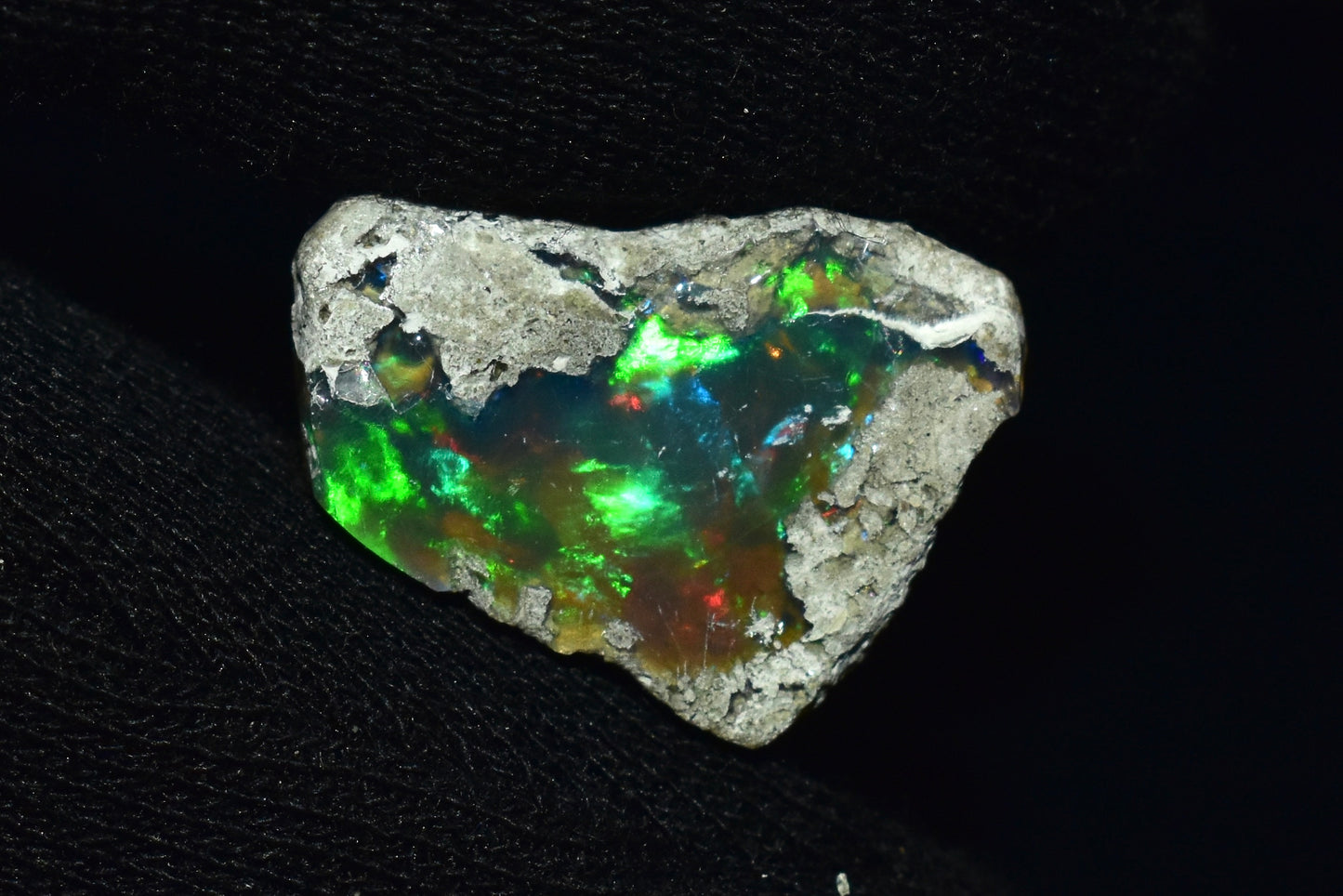 Black Opal 12.30 Carats | Natural Black Ethiopian Opal Rough - Ready for Cutting & Jewelry!