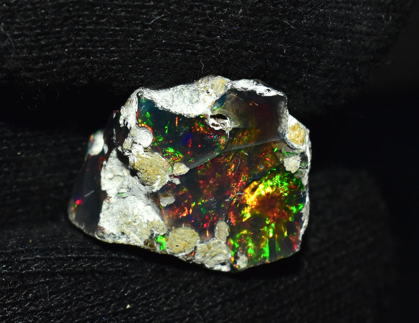 Black Opal 18.35 Carats | Natural Black Ethiopian Opal Rough - Ready for Cutting & Jewelry!