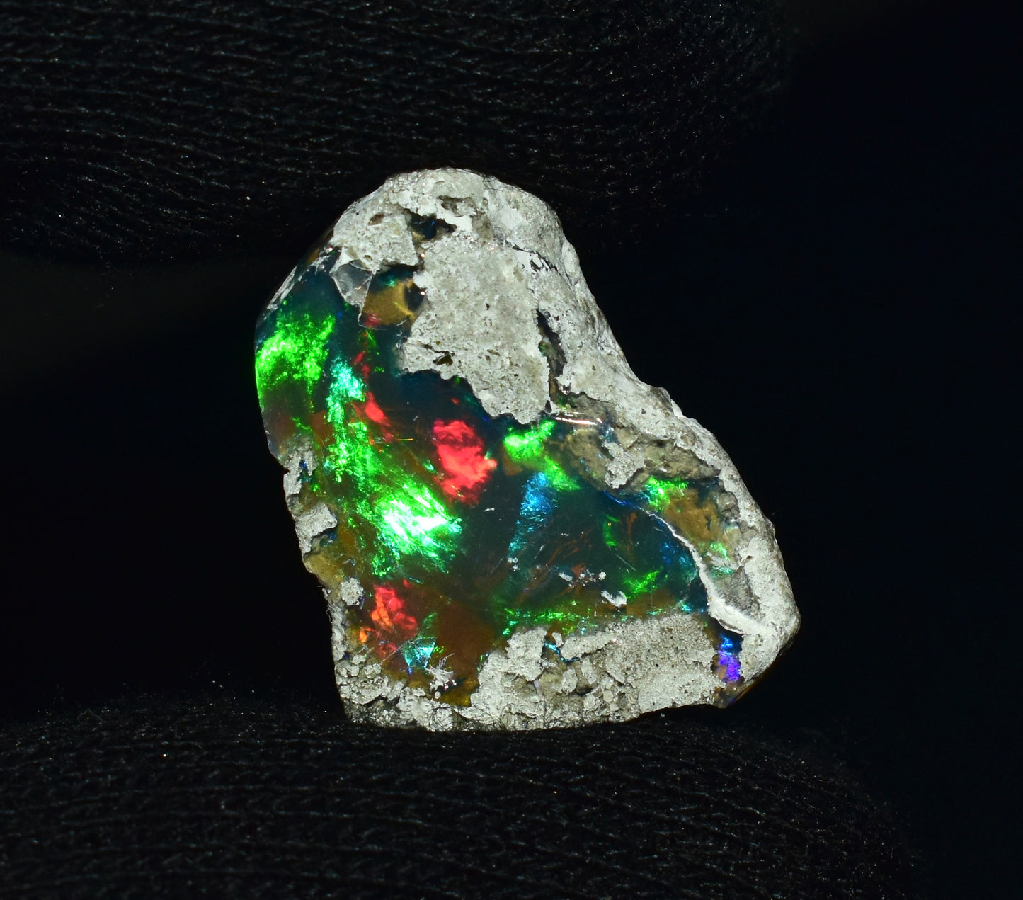 Black Opal 12.30 Carats | Natural Black Ethiopian Opal Rough - Ready for Cutting & Jewelry!
