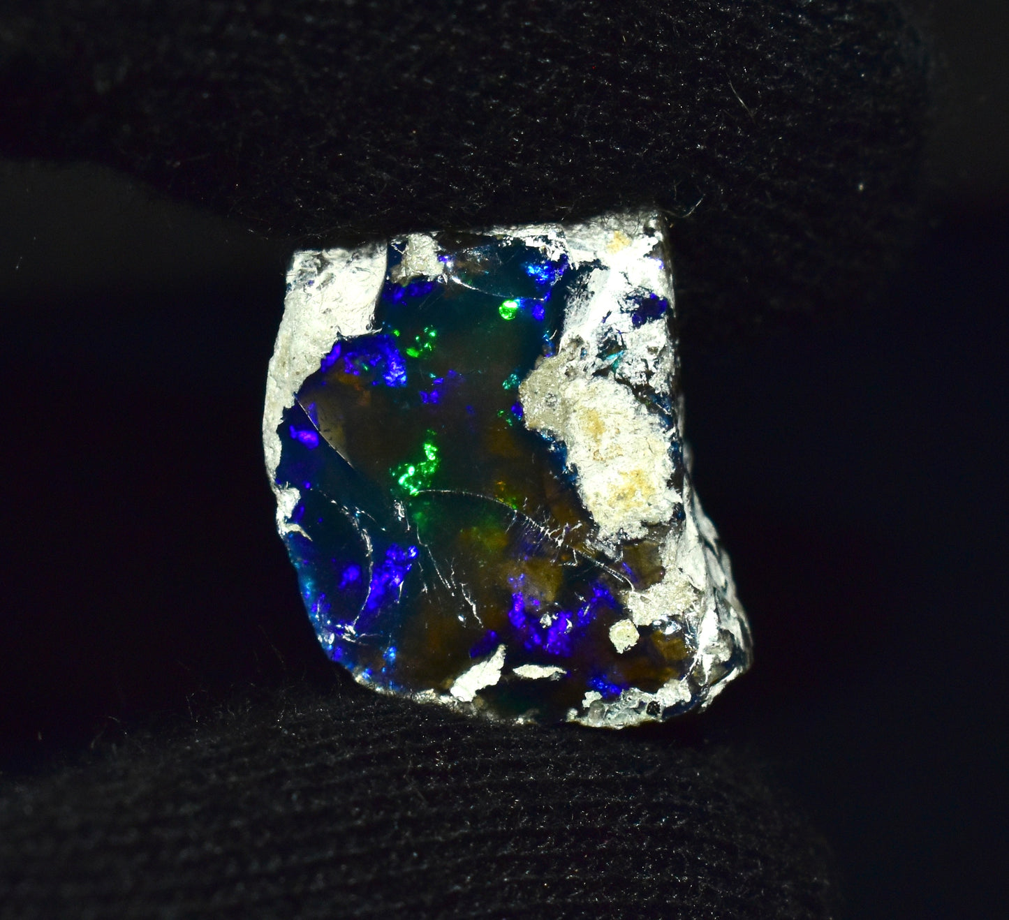 Black Opal 12.30 Carats | Natural Black Ethiopian Opal Rough - Ready for Cutting & Jewelry!