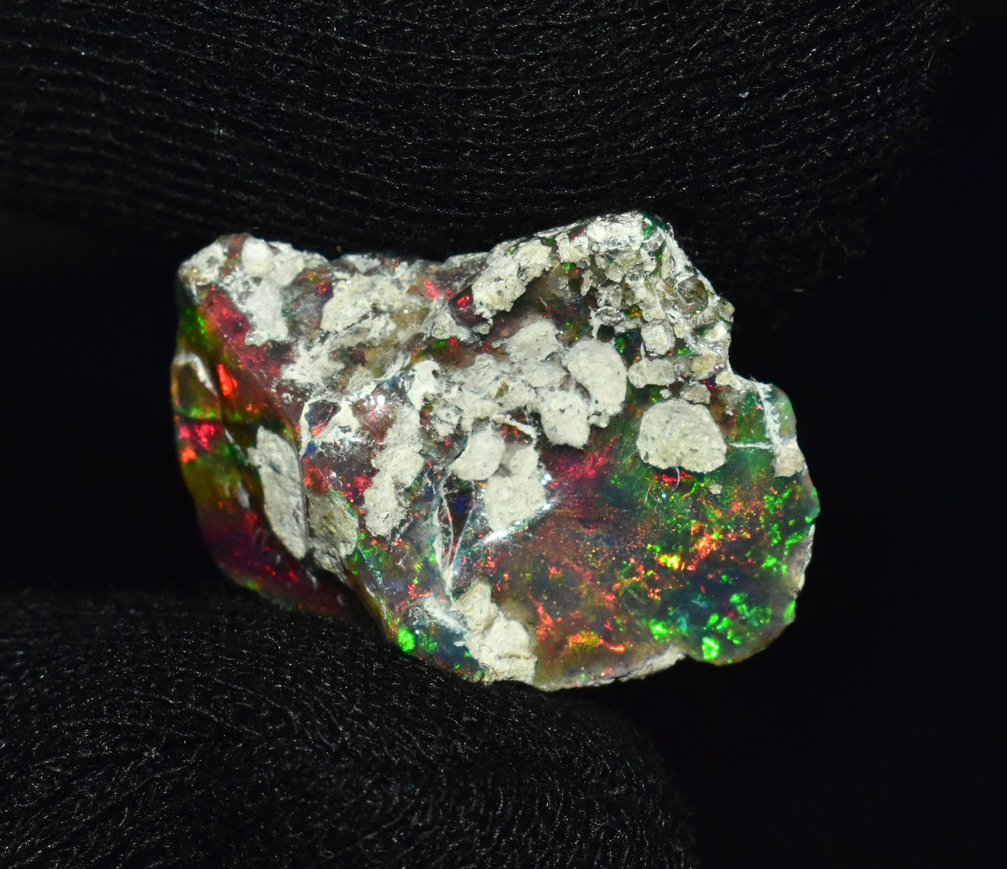 Black Opal 12.25 Carats | Natural Black Ethiopian Opal Rough - Ready for Cutting & Jewelry!