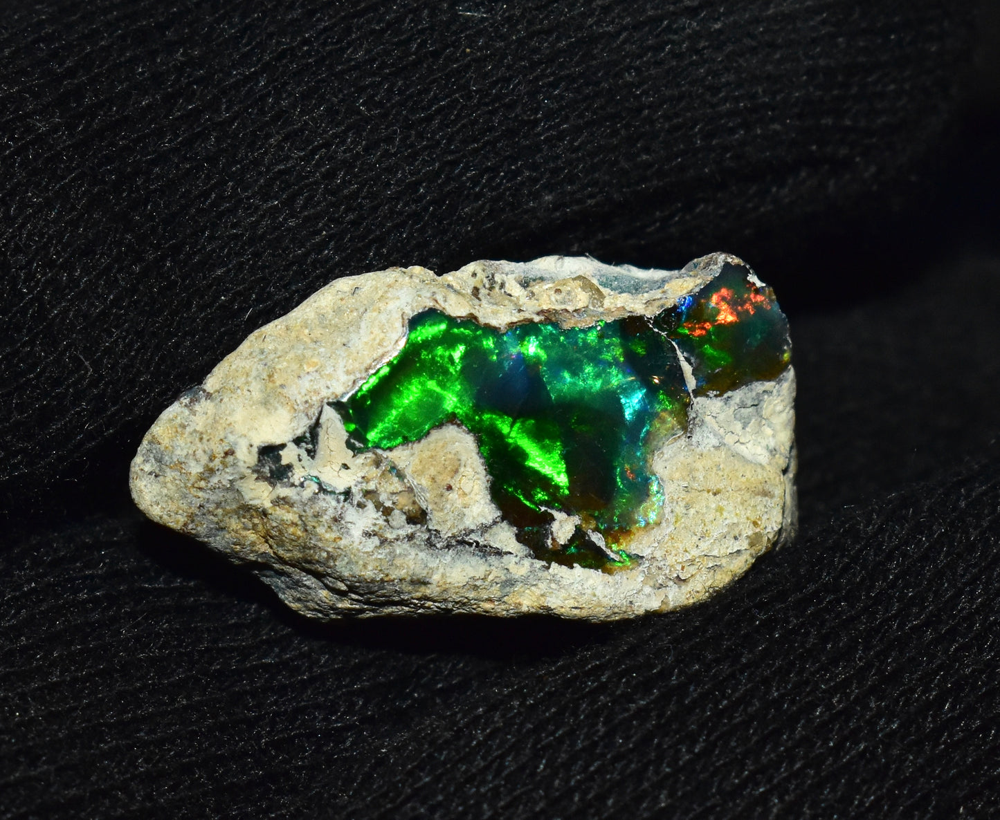 Black Opal 16.05 Carats | Natural Black Ethiopian Opal Rough - Ready for Cutting & Jewelry!