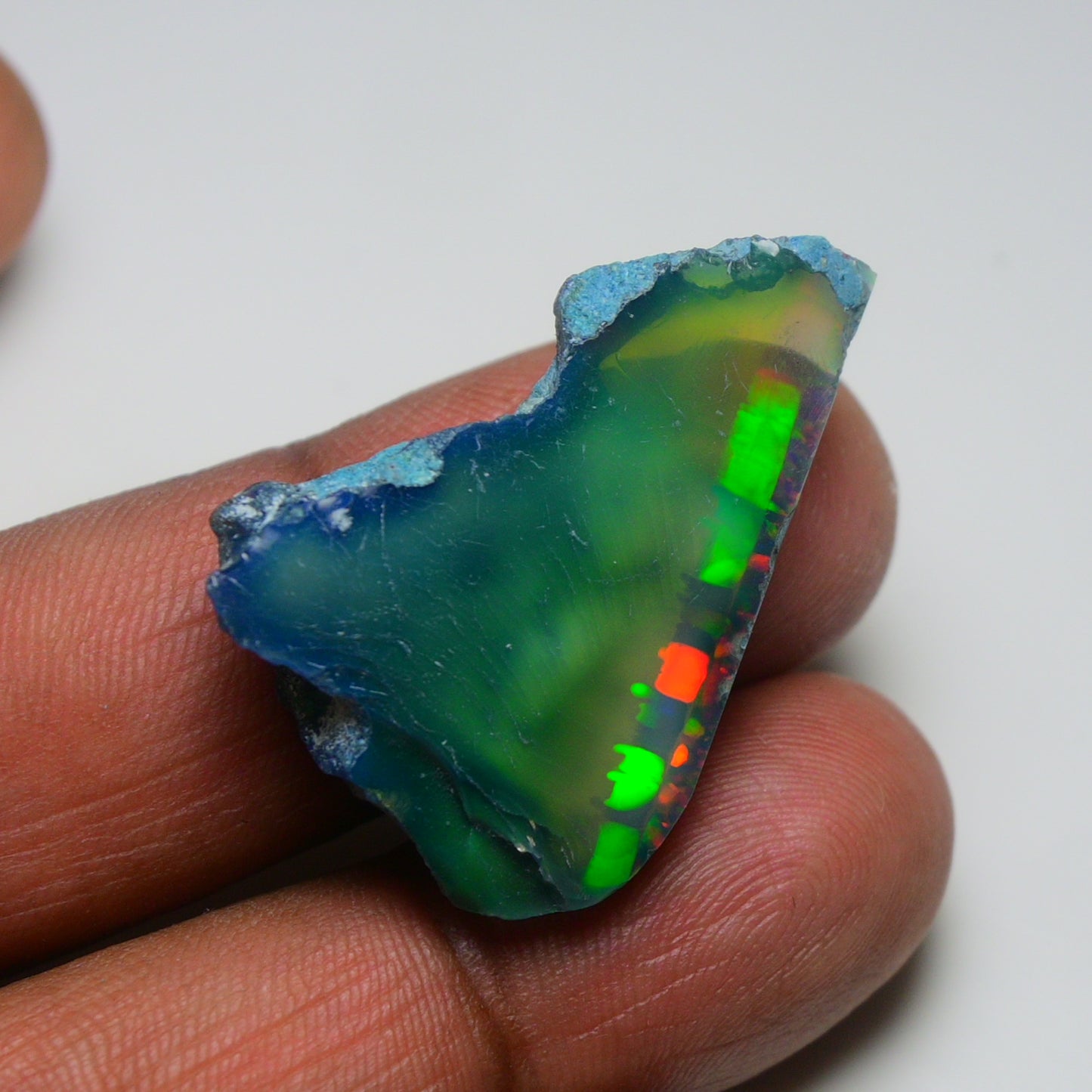 Rare Black Opal 24.65 Carats | Natural Black Ethiopian Opal Rough - Ready for Cutting & Jewelry!