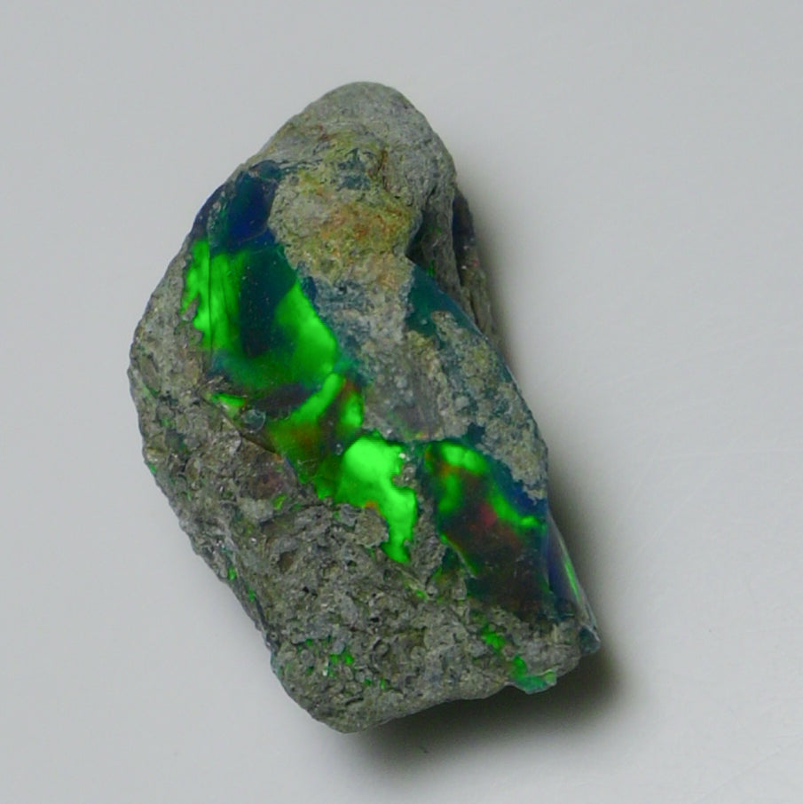 Black Opal 14.70 Carats | Natural Black Ethiopian Opal Rough - Ready for Cutting & Jewelry!