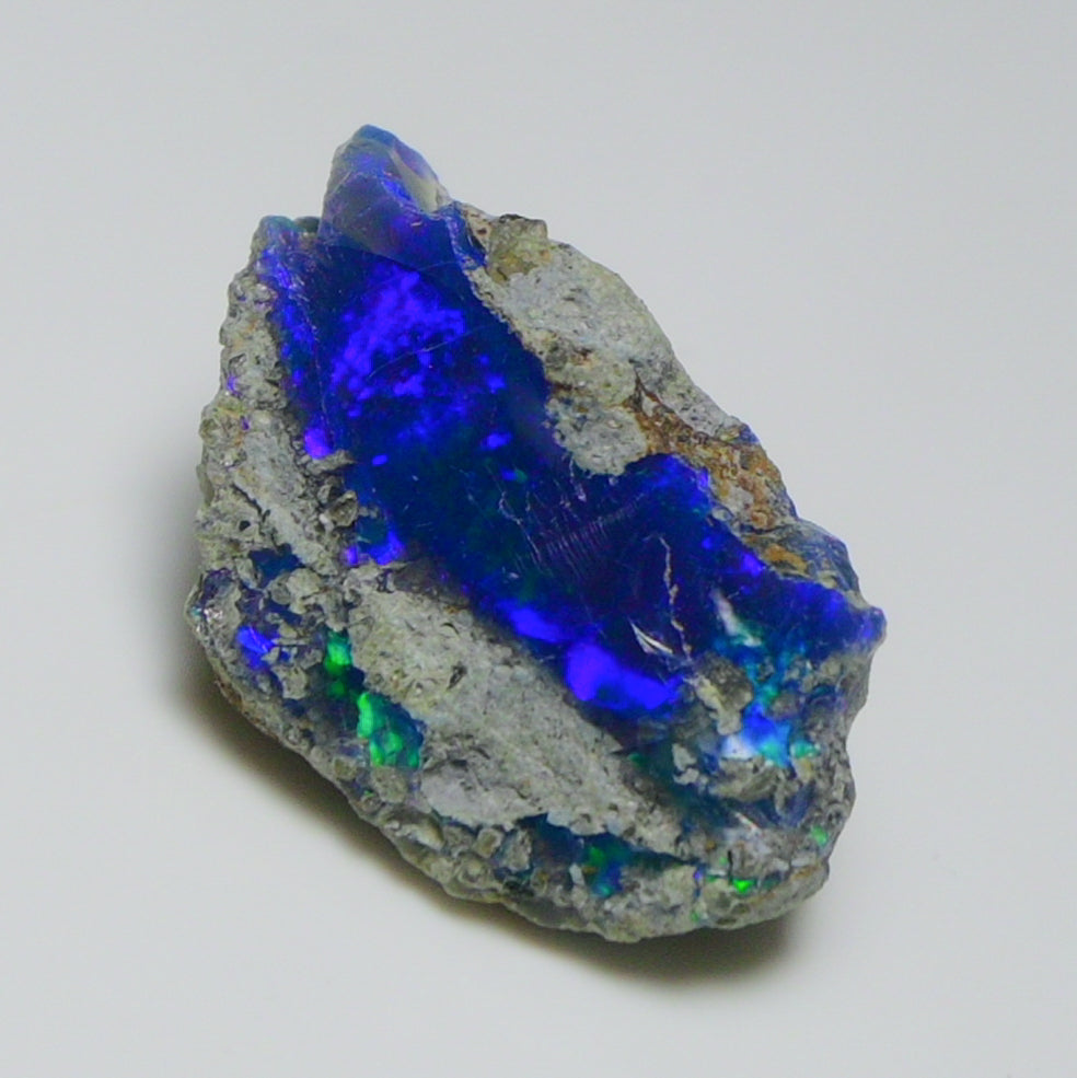Black Opal 12.45 Carats | Natural Black Ethiopian Opal Rough - Ready for Cutting & Jewelry!