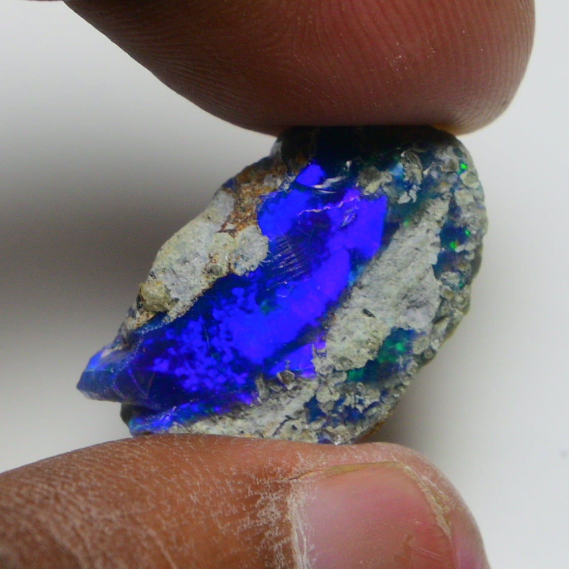 Black Opal 12.45 Carats | Natural Black Ethiopian Opal Rough - Ready for Cutting & Jewelry!