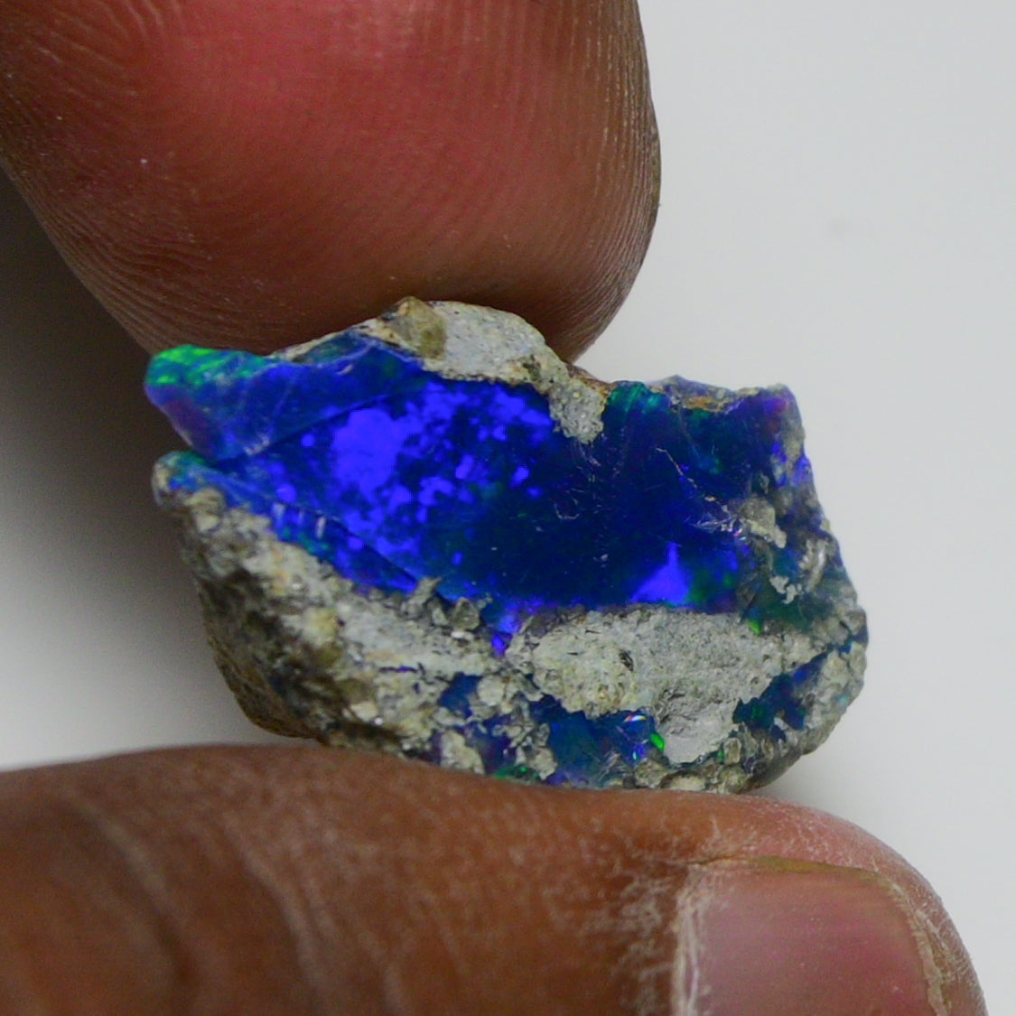 Black Opal 12.45 Carats | Natural Black Ethiopian Opal Rough - Ready for Cutting & Jewelry!