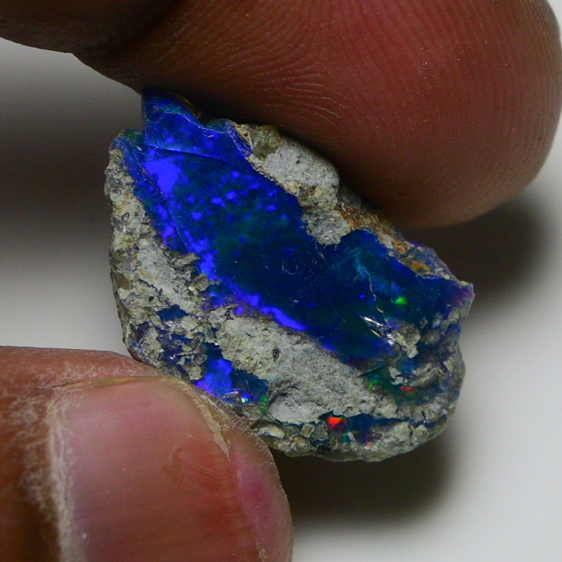 Black Opal 12.45 Carats | Natural Black Ethiopian Opal Rough - Ready for Cutting & Jewelry!