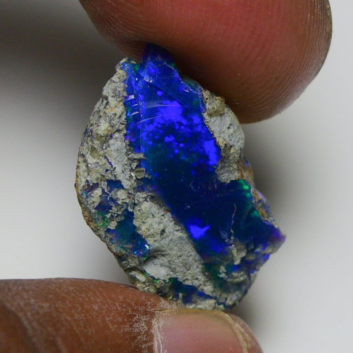 Black Opal 12.45 Carats | Natural Black Ethiopian Opal Rough - Ready for Cutting & Jewelry!