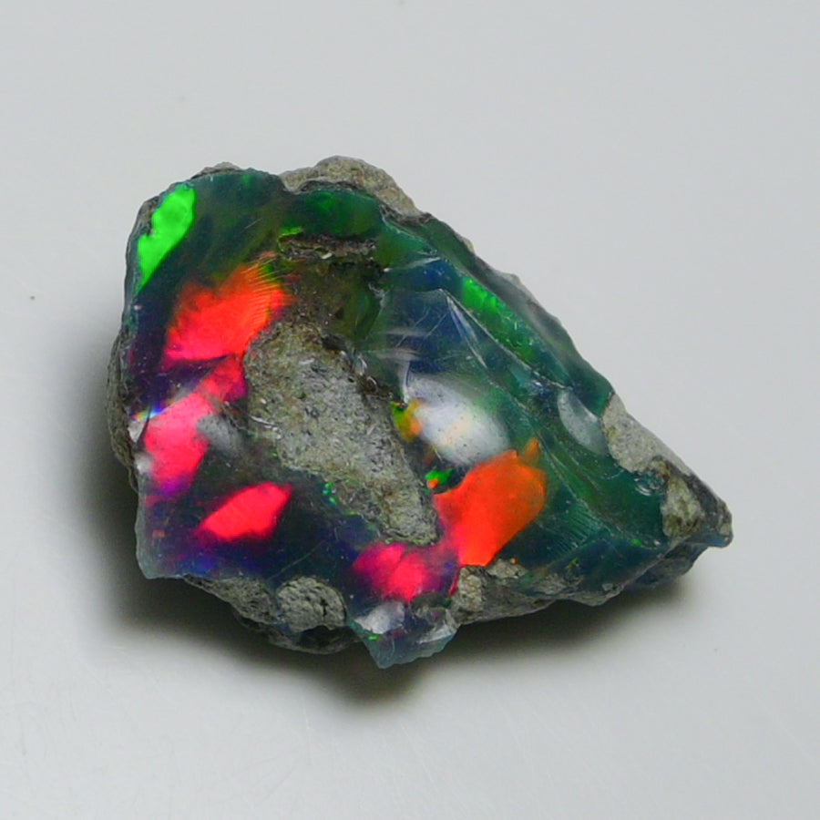 Black Opal 10.00 Carats | Natural Black Ethiopian Opal Rough - Ready for Cutting & Jewelry!