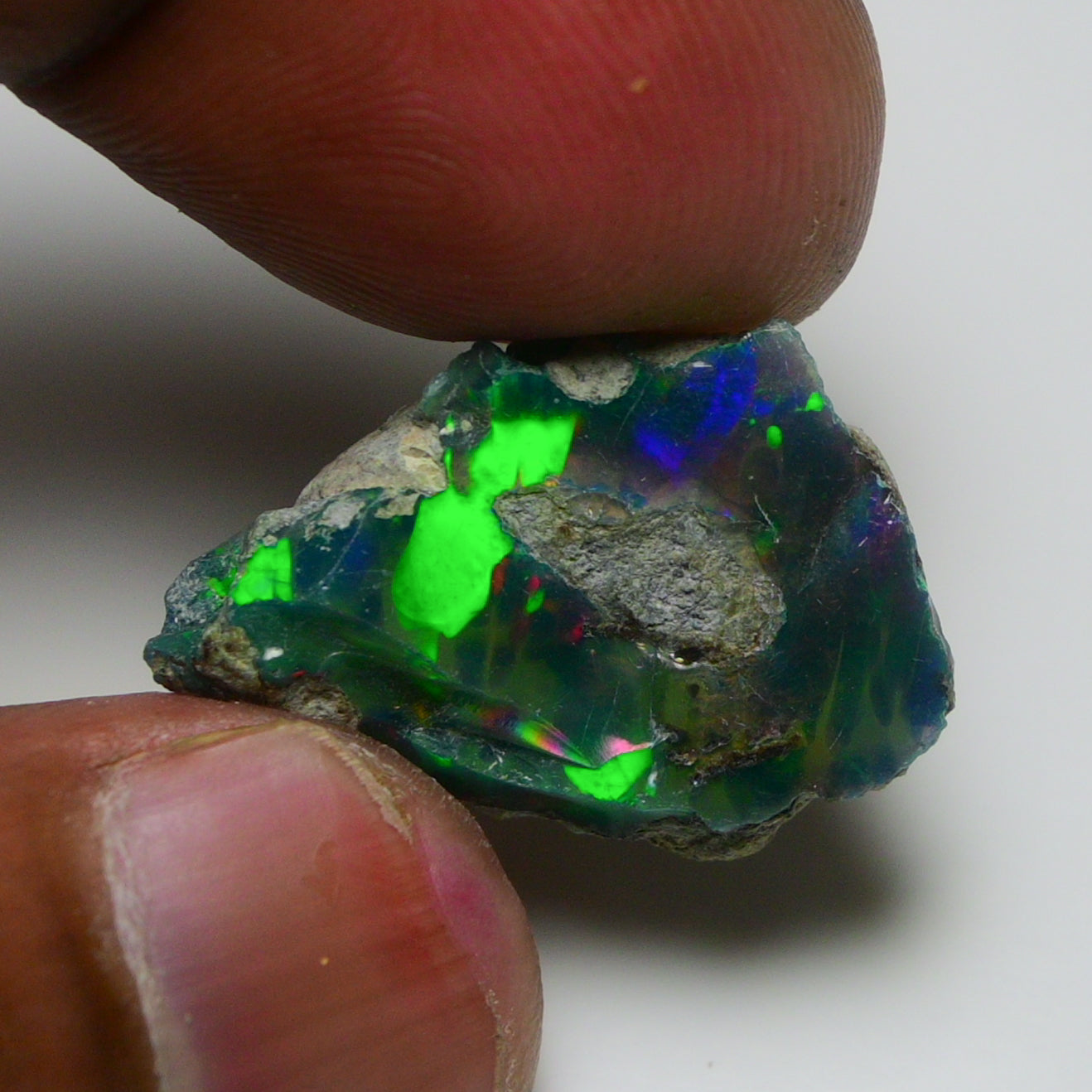 Black Opal 10.00 Carats | Natural Black Ethiopian Opal Rough - Ready for Cutting & Jewelry!