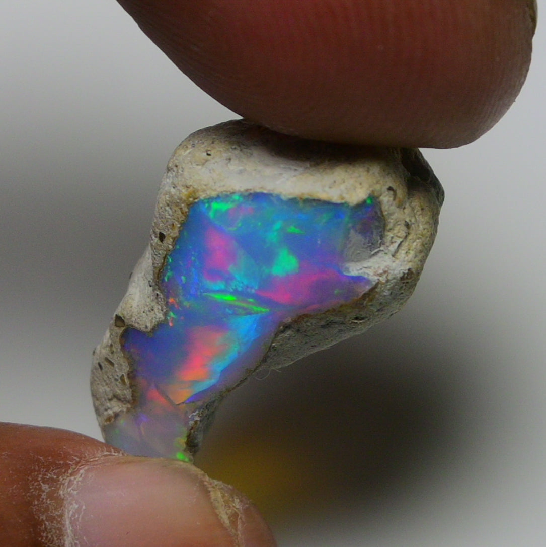 Rare White Opal 13.80 Carats | Natural White Ethiopian Opal Rough - Ready for Cutting & Jewelry!