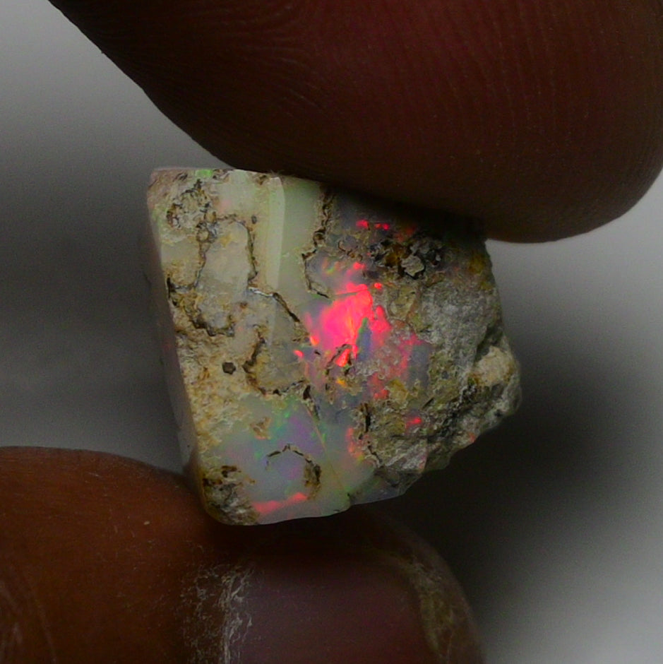 Rare White Opal 14.40 Carats | Natural White Ethiopian Opal Rough - Ready for Cutting & Jewelry!