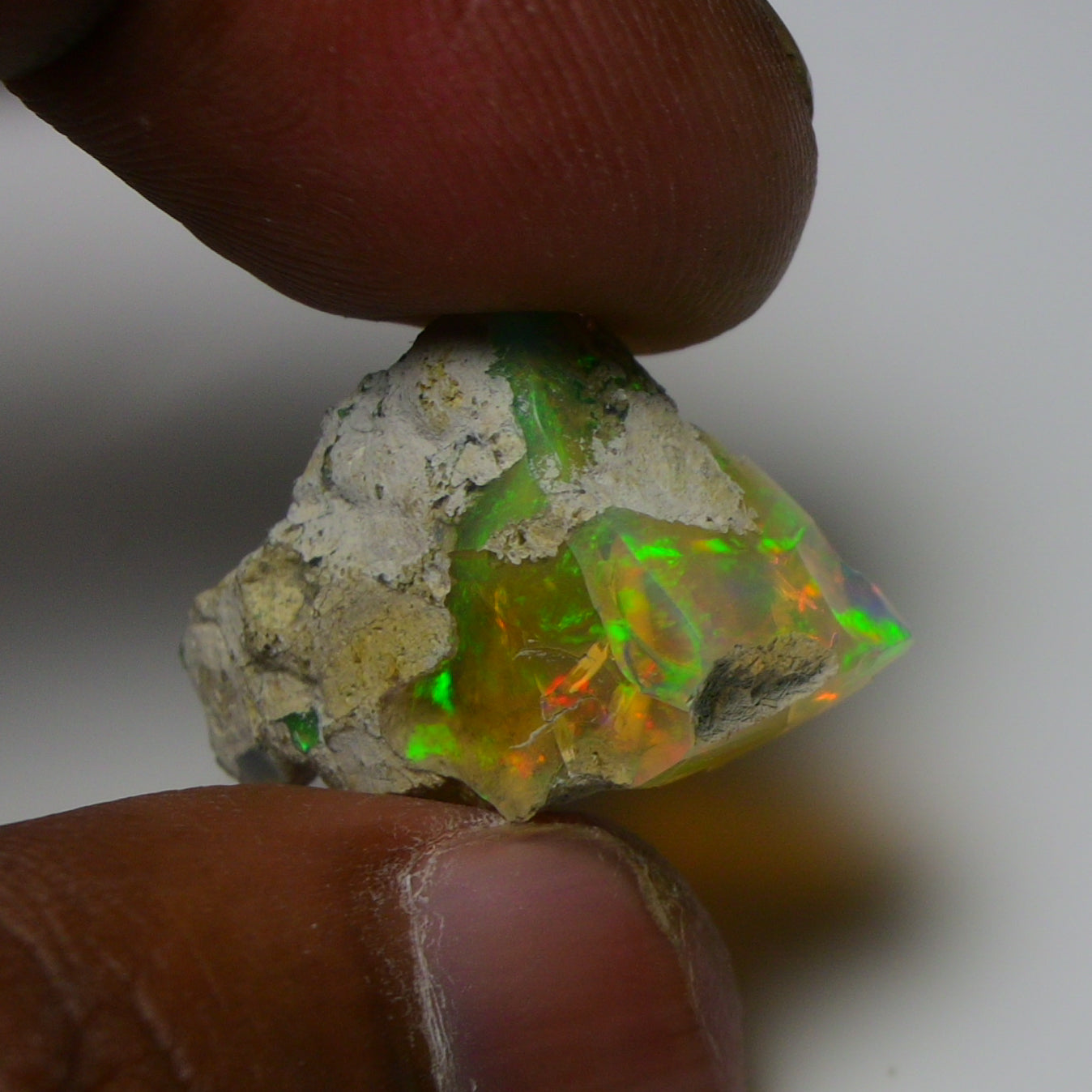 Rare White Opal 15.00 Carats | Natural White Ethiopian Opal Rough - Ready for Cutting & Jewelry!
