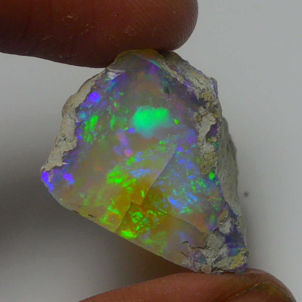 White Opal 21.30 Carats | Natural White Ethiopian Opal Rough - Ready for Cutting & Jewelry!