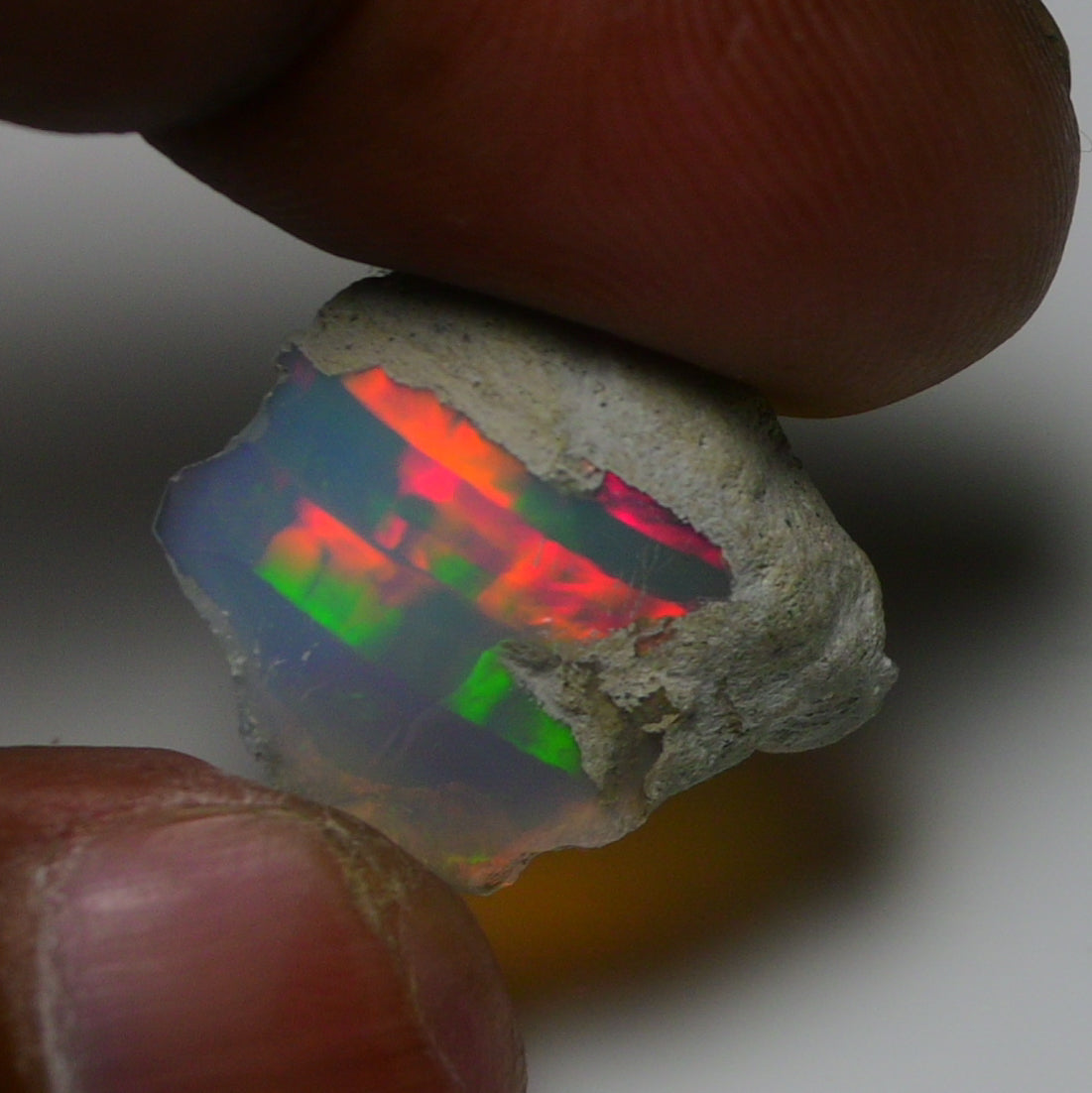 Rare White Opal 9.15 Carats | Natural White Ethiopian Opal Rough - Ready for Cutting & Jewelry!
