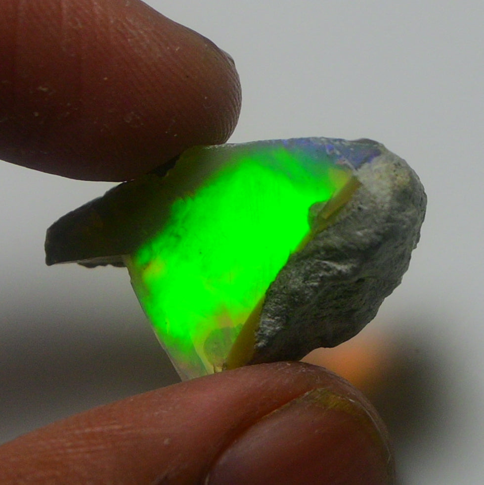 White Opal 18.30 Carats | Natural White Ethiopian Opal Rough - Ready for Cutting & Jewelry!