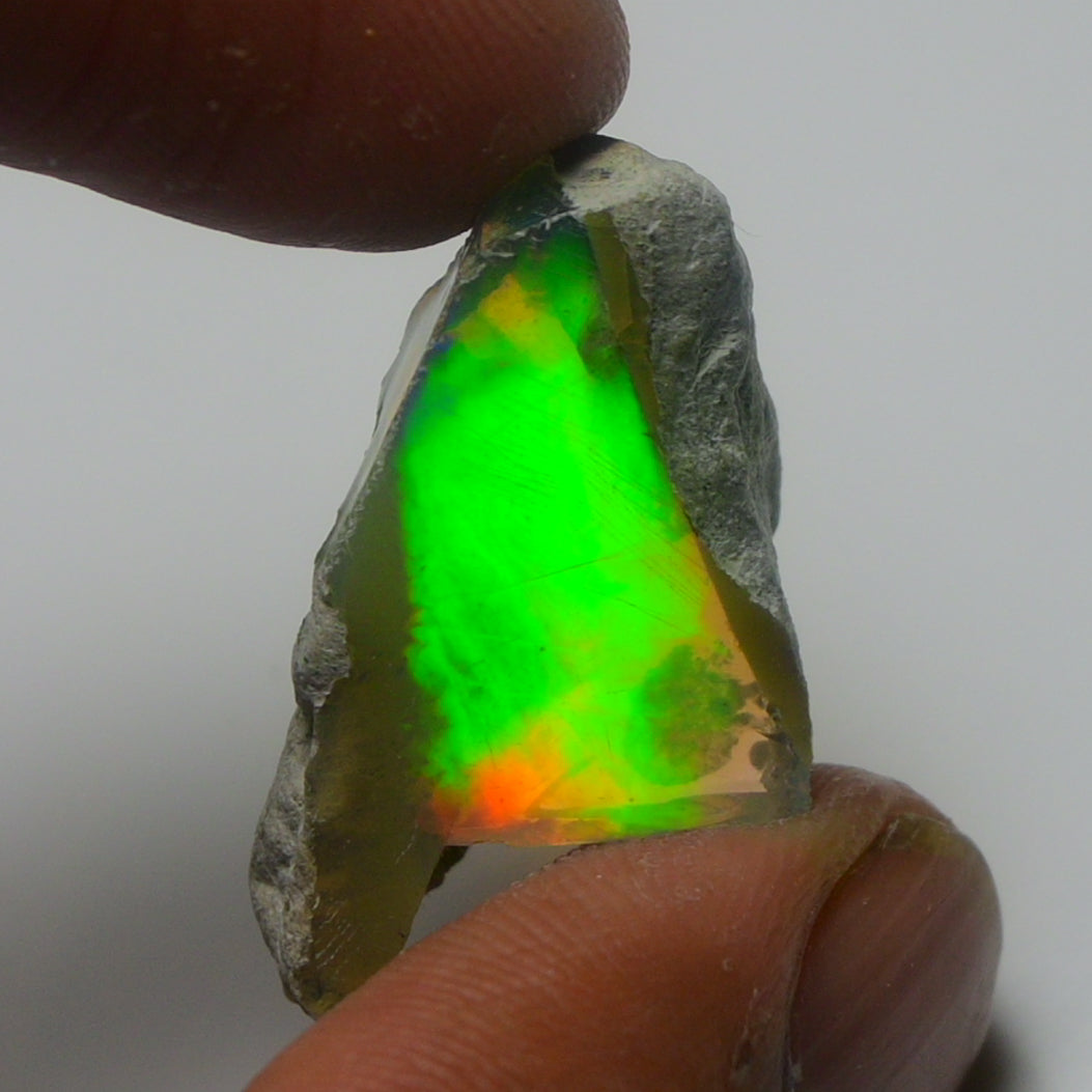 White Opal 18.30 Carats | Natural White Ethiopian Opal Rough - Ready for Cutting & Jewelry!