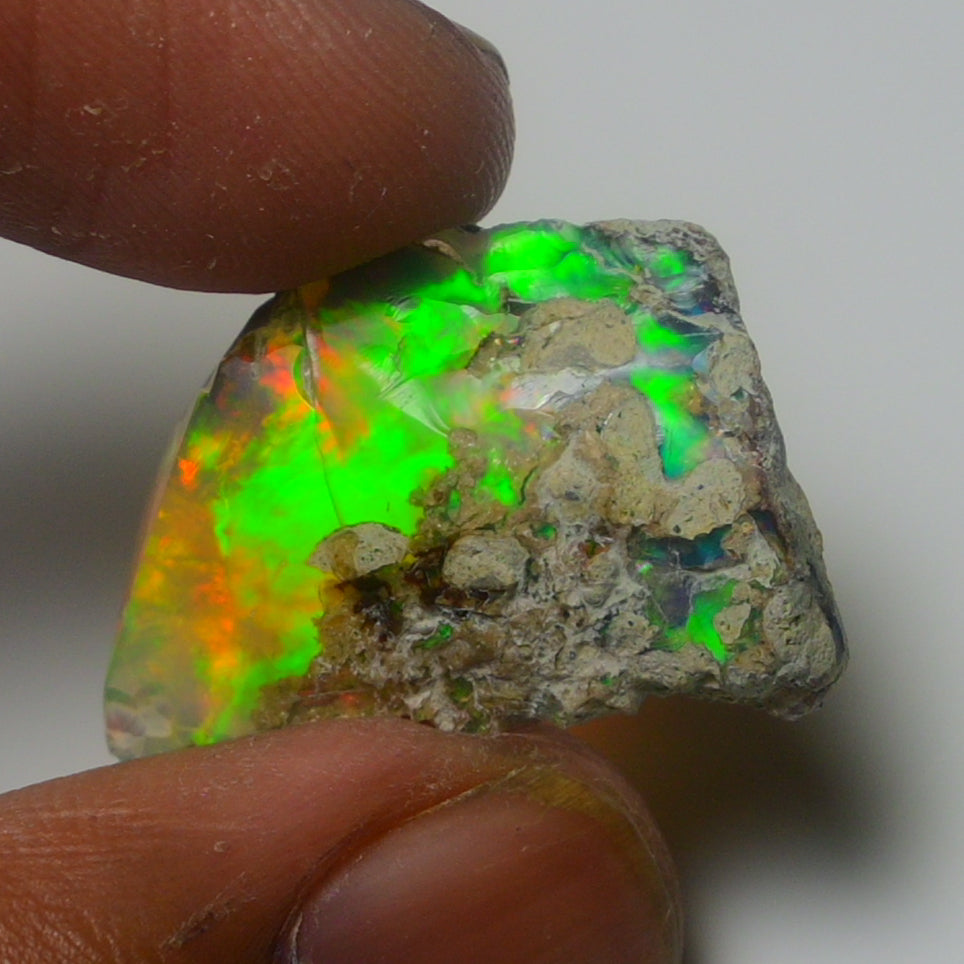White Opal 16.20 Carats | Natural White Ethiopian Opal Rough - Ready for Cutting & Jewelry!