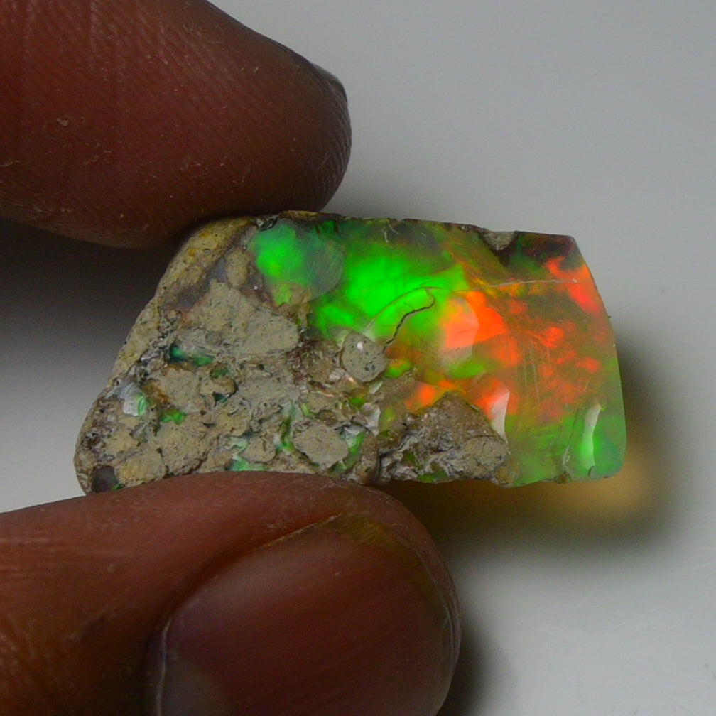 White Opal 16.20 Carats | Natural White Ethiopian Opal Rough - Ready for Cutting & Jewelry!