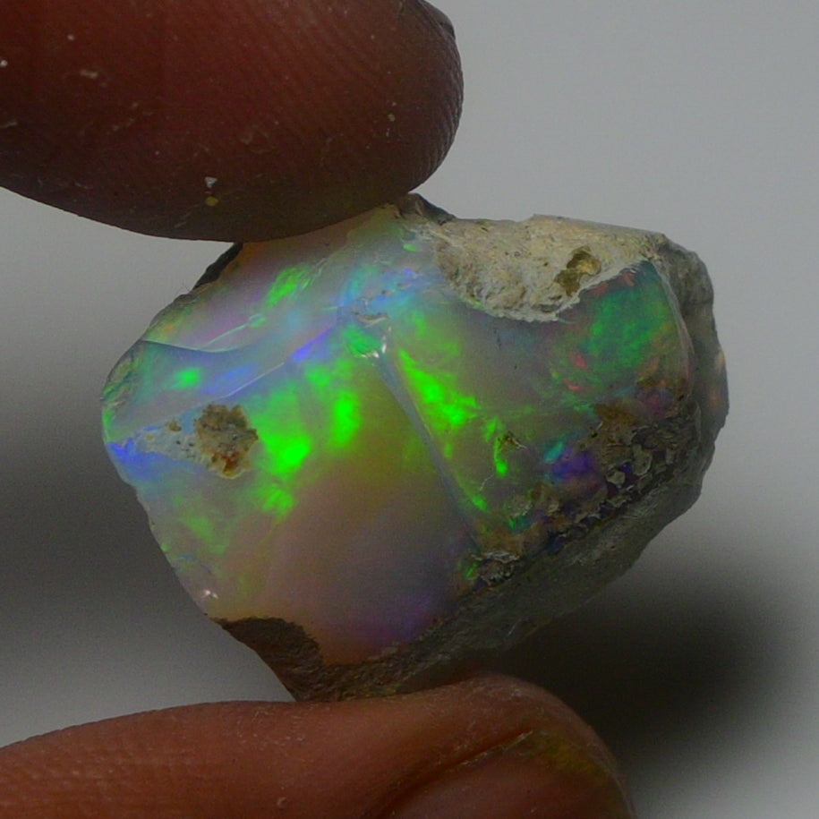 White Opal 17.95 Carats | Natural White Ethiopian Opal Rough - Ready for Cutting & Jewelry!