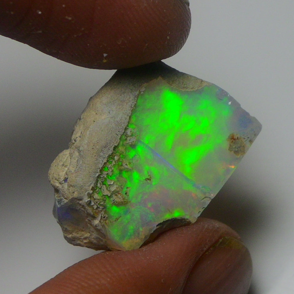 White Opal 17.95 Carats | Natural White Ethiopian Opal Rough - Ready for Cutting & Jewelry!