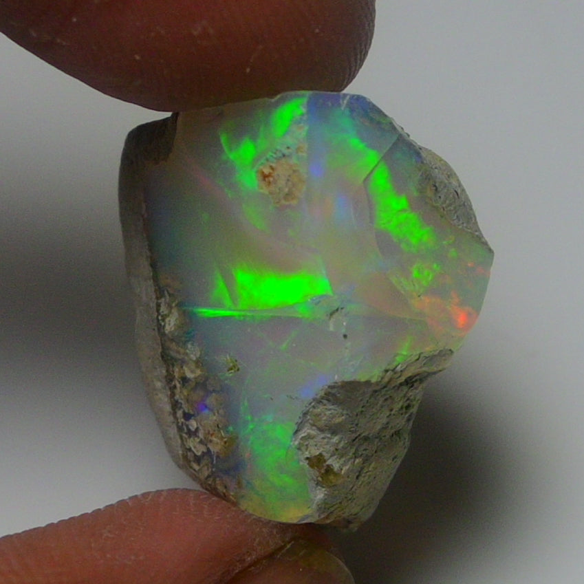 White Opal 17.95 Carats | Natural White Ethiopian Opal Rough - Ready for Cutting & Jewelry!