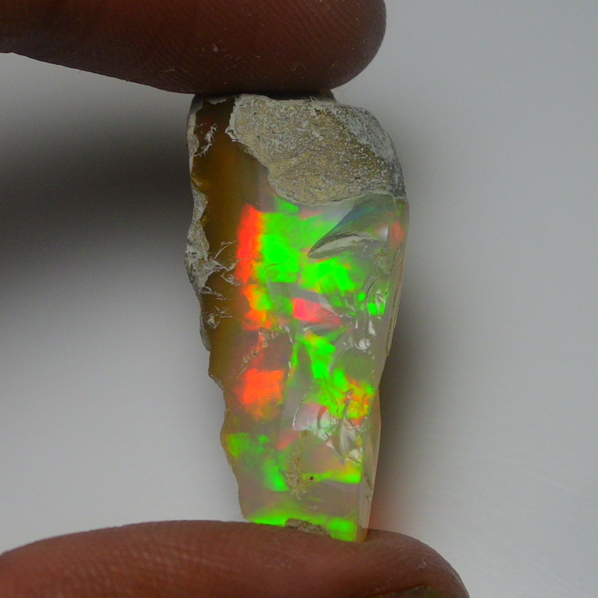White Opal 18.15 Carats | Natural White Ethiopian Opal Rough - Ready for Cutting & Jewelry!