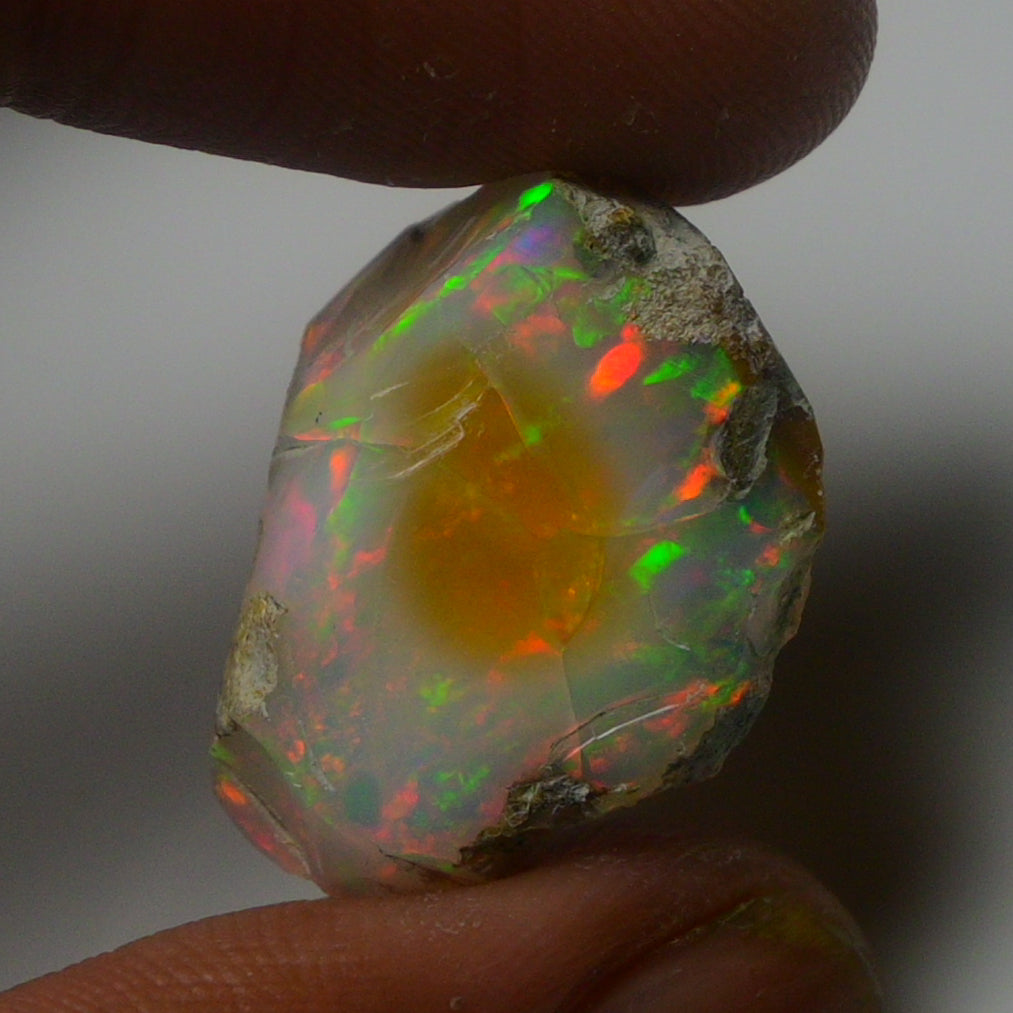 White Opal 15.50 Carats | Natural White Ethiopian Opal Rough - Ready for Cutting & Jewelry!