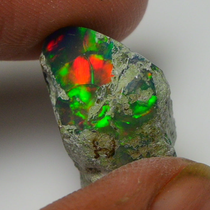 Black Opal Weight: 14.00 Carats | Natural Black Ethiopian Opal Rough - Ready for Cutting & Jewelry