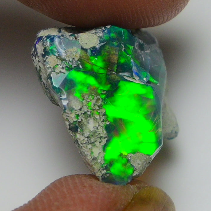 Black Opal Weight: 6.50 Carats | Natural Black Ethiopian Opal Rough - Ready for Cutting & Jewelry