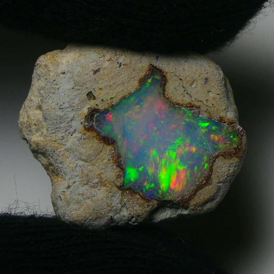 White Opal 15.10 Carats | Natural White Ethiopian Opal Rough - Ready for Cutting & Jewelry!