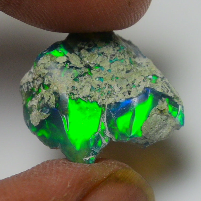 Black Opal Weight: 6.50 Carats | Natural Black Ethiopian Opal Rough - Ready for Cutting & Jewelry