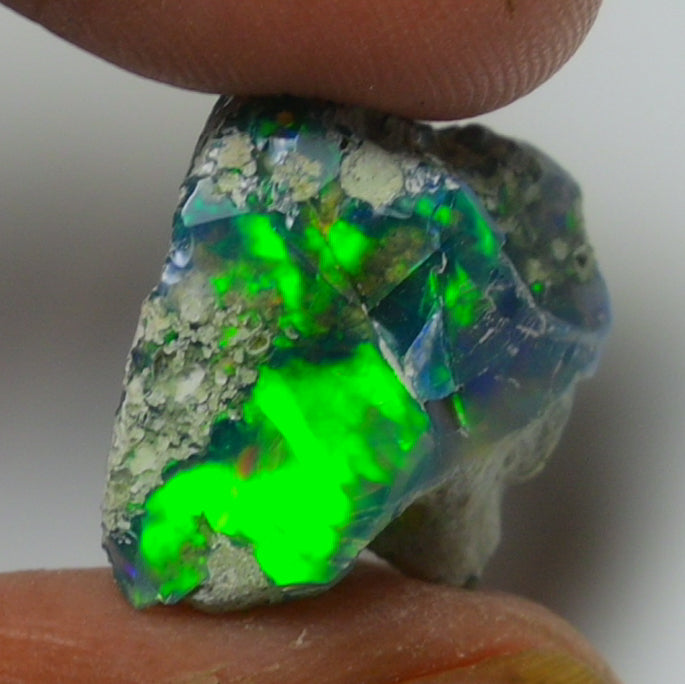 Black Opal Weight: 6.50 Carats | Natural Black Ethiopian Opal Rough - Ready for Cutting & Jewelry