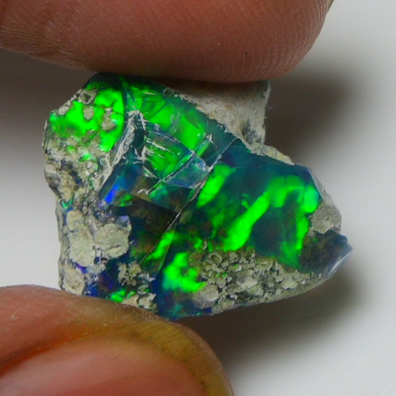 Black Opal Weight: 6.50 Carats | Natural Black Ethiopian Opal Rough - Ready for Cutting & Jewelry