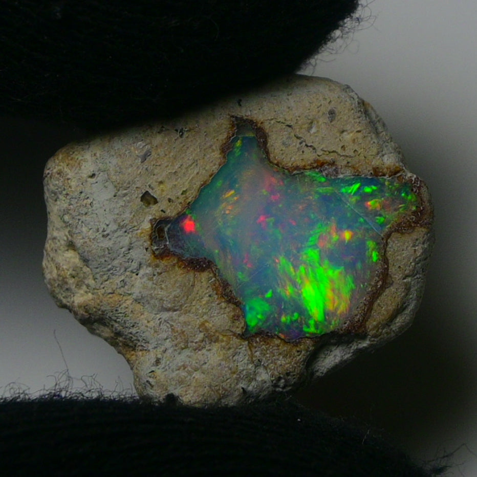 White Opal 15.10 Carats | Natural White Ethiopian Opal Rough - Ready for Cutting & Jewelry!