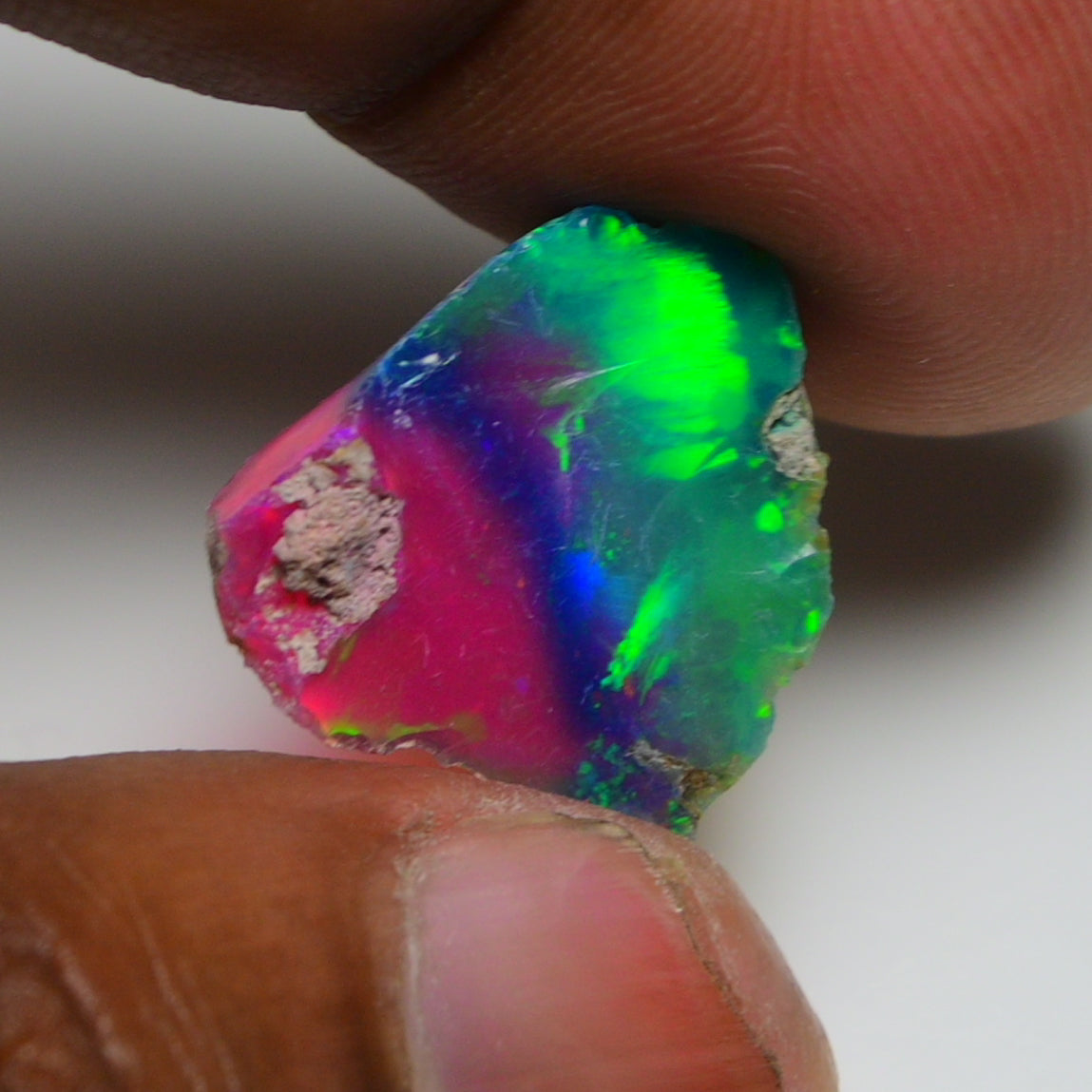 Very Rare Bi-Color Opal Rough 4.90 Cts Natural Ethiopian Opal Raw Jewelry Grade