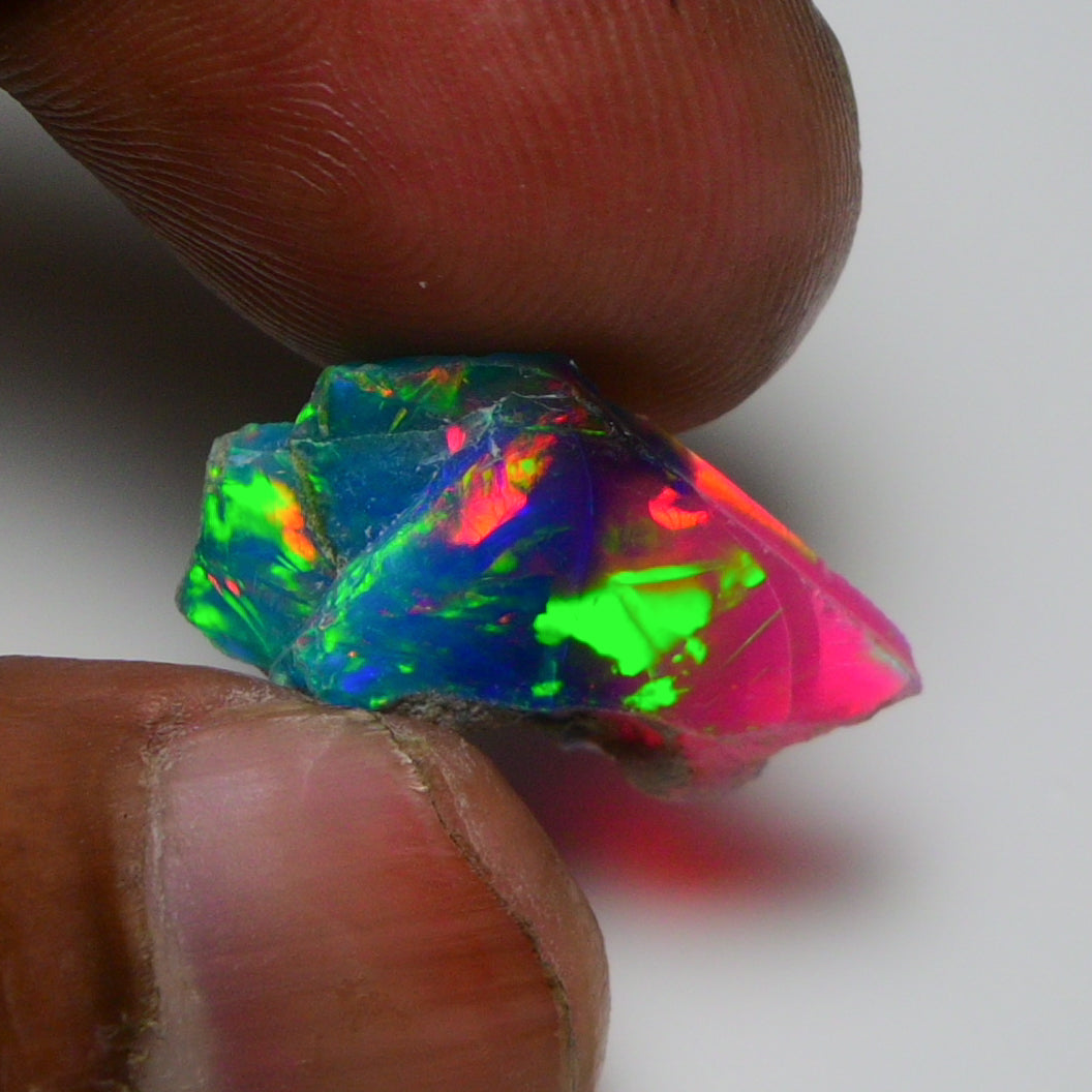Very Rare Bi-Color Opal Rough 5.00 Cts Natural Ethiopian Opal Raw Jewelry Grade