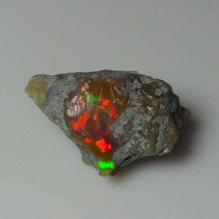 Black Opal Weight: 28.65  Carats | Natural Black Ethiopian Opal Rough - Ready for Cutting & Jewelry