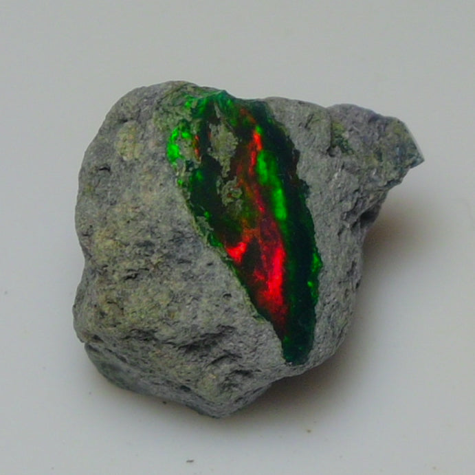 Black Opal Weight:  18.90  Carats | Natural Black Ethiopian Opal Rough - Ready for Cutting & Jewelry