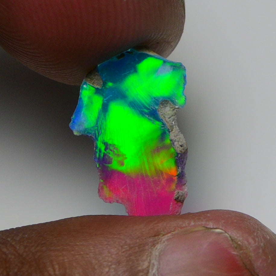 Very Rare Bi-Color Opal Rough 2.20 Cts Natural Ethiopian Opal Raw Jewelry Grade