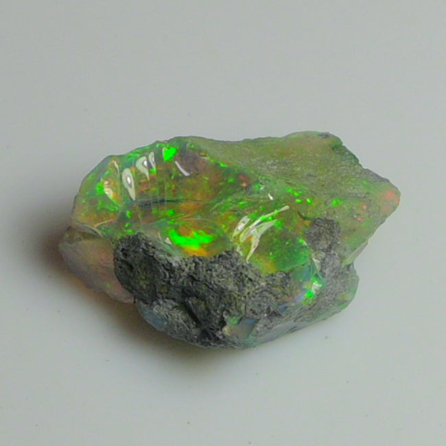 Black Opal Weight: 22.10 Carats | Natural Black Ethiopian Opal Rough - Ready for Cutting & Jewelry