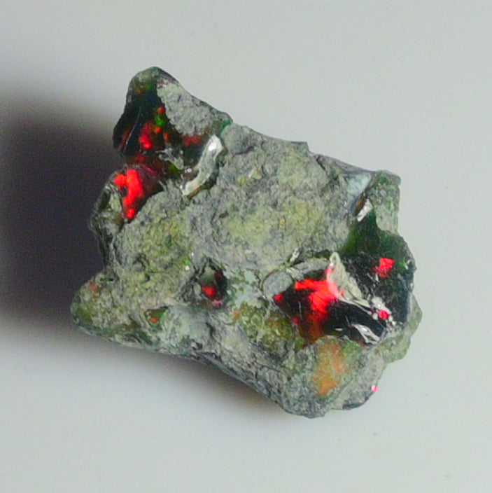 Black Opal Weight: 19.80 Carats | Natural Black Ethiopian Opal Rough - Ready for Cutting & Jewelry