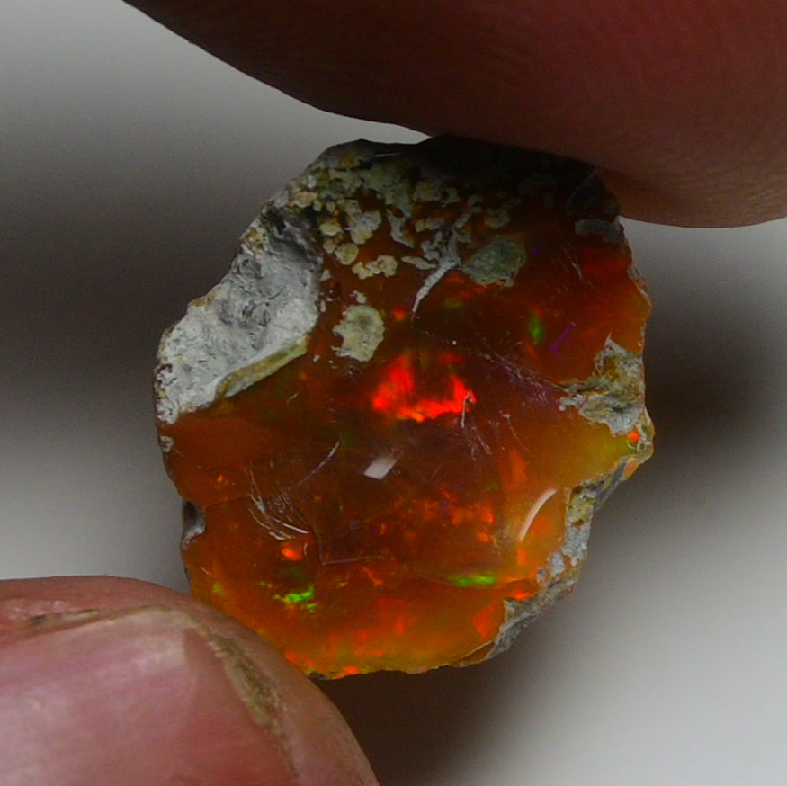 Black Opal 5.90 Carats | Natural Black Ethiopian Opal Rough - Ready for Cutting & Jewelry!