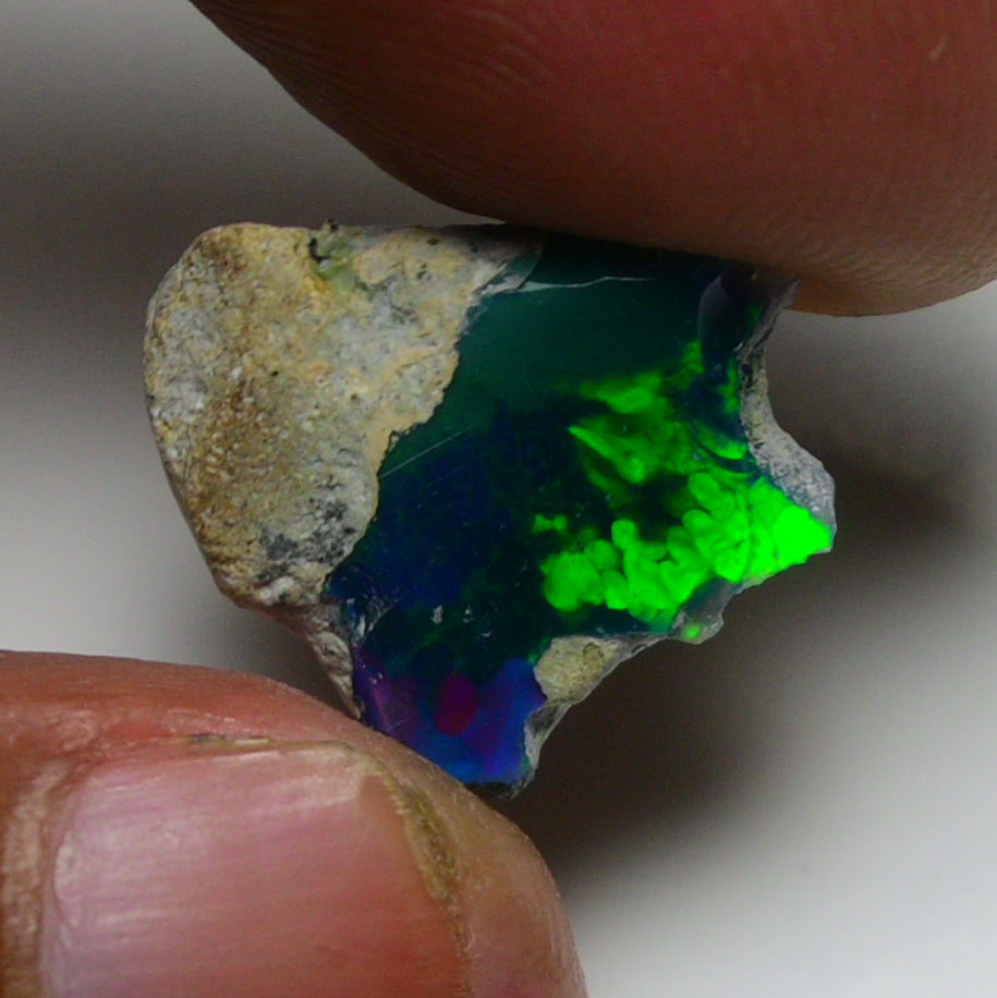 Black Opal 5.65 Carats | Natural Black Ethiopian Opal Rough - Ready for Cutting & Jewelry!