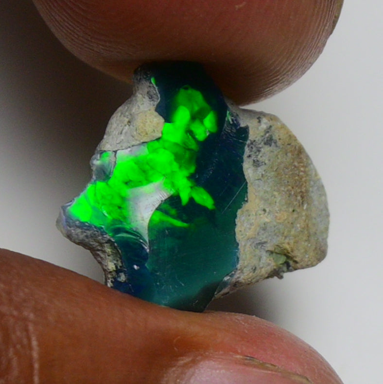 Black Opal 5.65 Carats | Natural Black Ethiopian Opal Rough - Ready for Cutting & Jewelry!