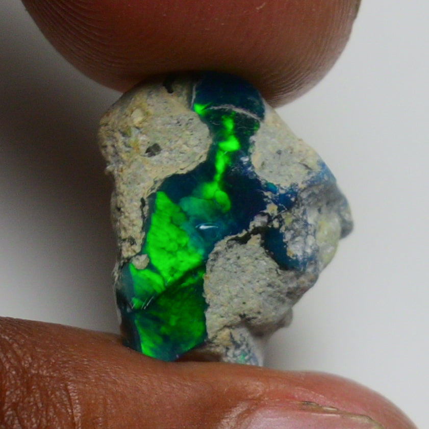 Black Opal 5.65 Carats | Natural Black Ethiopian Opal Rough - Ready for Cutting & Jewelry!